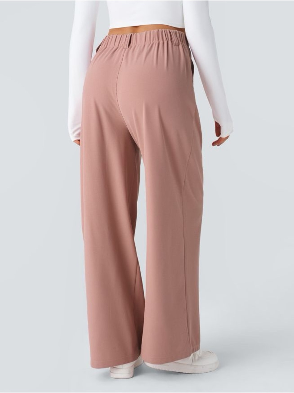 Halara Flex™ High Waisted Pocket Wide Leg Waffle Work Pants XS PETITE - Picture 2 of 12